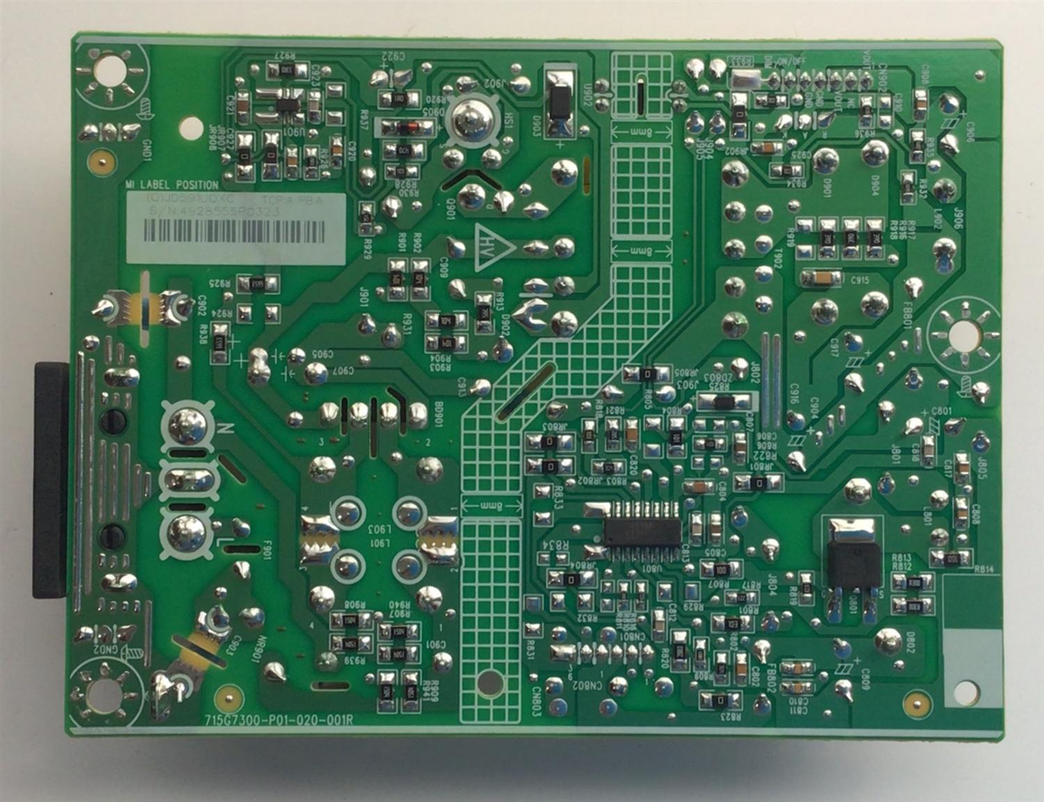 FUENTE PARA MONITOR ASUS / NUMERO DE PARTE JD591UQXC / 715G7300-P01-020-001R / 4928555P0323 / PANEL TPM27WF1-F1.Q REV:01A / MODELO VA27EHE / VA27E - Imagen 4